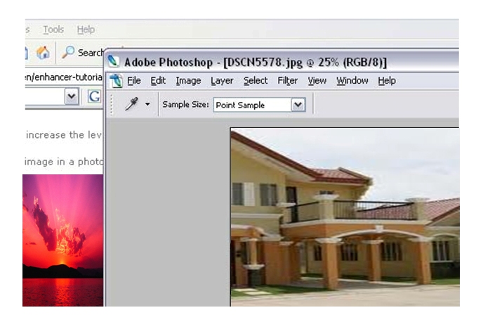 Photoshop eyedropper tool image